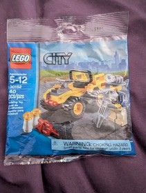 LEGO CITY *MINING QUAD* SET 30152 *NEW POLYBAG* MINER JACKHAMMER DYNAMITE