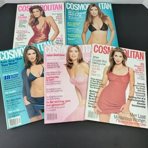 Cosmopolitan Magazine Lot 1990s Cindy Crawford Cover Issues 5 - Picture 1 of 24
