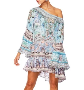 Camilla lovers retreat Frill Dress Size Extra Small XS Long Sleeve Silk Mini - Picture 1 of 8