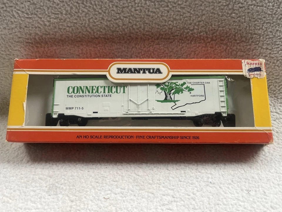 MANTUA #711-5 CONNECTICUT STATE TRAIN BOX CAR New In Box - Image 1 of 1