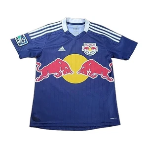 New York Red Bulls Adidas Jersey YOUTH Medium Blue 2013 Away Kit MLS ClimaCool  - Picture 1 of 12