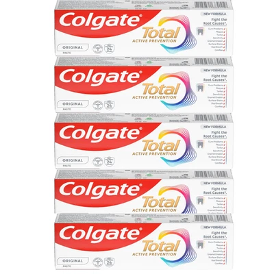 Colgate Total Active Prevention Original Toothpaste 75ml / 2.55oz (Pack of 5) - Image 1 of 4