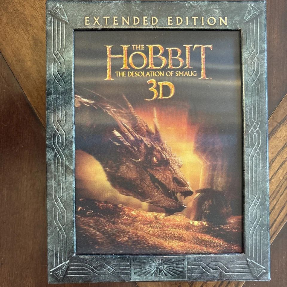 The Hobbit Desolation of Smaug 3D EXTENDED EDITION Blu-Ray Lenticular Cover-USED - Image 1 of 4