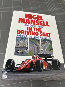 VINTAGE CAR BOOK NIGEL MANSELL IN THE DRIVING SEAT MUSCLE MOTOR RACING MANCAVE - Picture 1 of 14