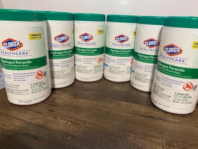Toallitas desinfectantes limpiadoras de peróxido de hidrógeno Clorox Healthcare 30824 CANTIDAD: 6 Foto 1 de 4