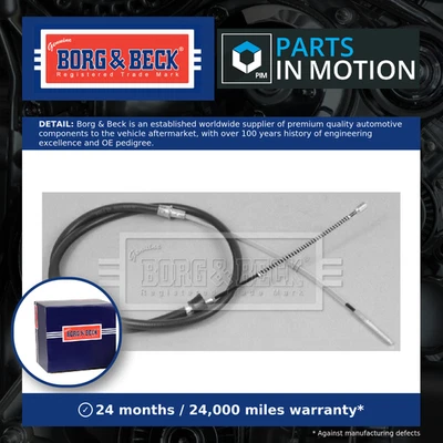 Cable de freno de mano compatible con SEAT CORDOBA 6K 1.9D trasero 94 a 02 freno de mano estacionamiento B&B Foto 1 de 4