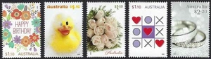 2022 Australia SG#5584/88 Times to Cherish Special Occasions set of 5 mint MUH - Foto 1 di 1