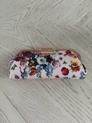 Bolso sin asas Ted Baker pintura al óleo satinado noche rosas rosas rosas florales nuevo con etiquetas Foto 1 de 3