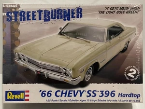 REVELL '66 CHEVY SS 396 IMPALA HARDTOP STREETBURNER 1:25 MODEL #85-4250 FS - Picture 1 of 6