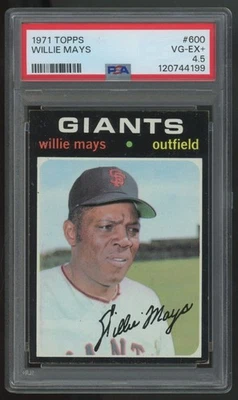 Topps Willie Mays #600 1971 PSA 4,5 Foto 1 de 2
