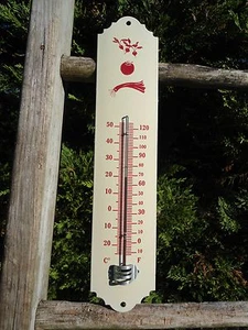 Emailliertes Thermometer 30 cm Gemüse NEU EMAIL 800 ° C FAB IN FRANKREICH Ein sehr kleiner Preis - Bild 1 von 1