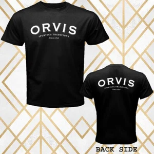 Orvis Fly Reel Fishing Company Men's Black T-Shirt Size S - 3XL - Picture 1 of 1