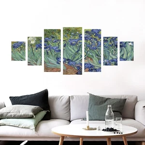 3D Purple Flowers 702 Unframed Print Wall Paper Decal Wall Deco Indoor AJ Jenny - Picture 1 of 6