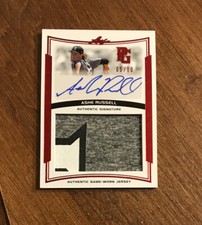 Ashe Russell 2014 Leaf Perfect Game Red Game Patch Auto JA-AR1 Royals /10