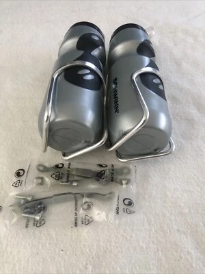 (2) Schwinn Bicycle Lightweight 23oz Water Bottle & Cage BPA Free - Image 1 of 4
