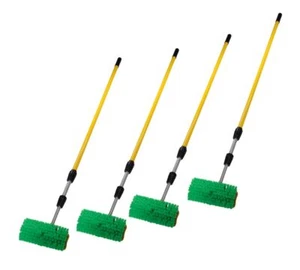4Pc 10" Bi-Level Car Wash Brush 5' to 13' Long Handle w/Soft Bristles for Truck - Picture 1 of 7