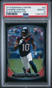 DeAndre Hopkins 2014 Bowman Cromo Nero Rifrattore 112/299 #83 PSA 10 POP2 - Foto 1 di 2