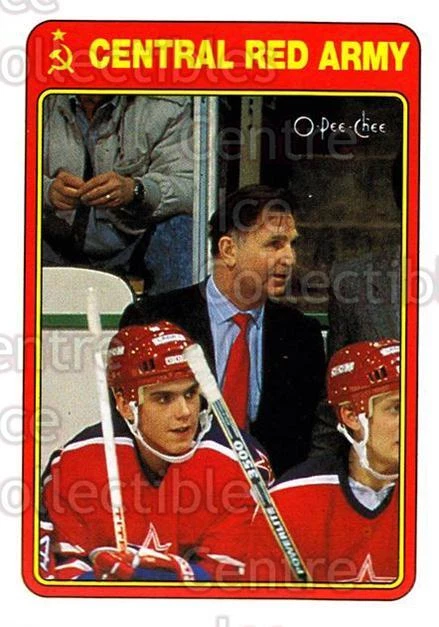 1990-91 O-Pee-Chee Red Army #17 Viktor Tikhonov - Image 1 of 1