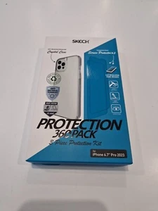 Skech iPhone 15 Pro Max Schutz 360 Pack Kit Clear Case Plus 2 Displayschutz - Bild 1 von 3