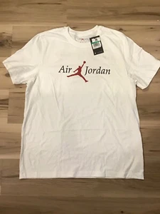 Nike Herren Air Jordan Jumpman Shirt T-Shirt Baumwolle weiß Multi Größe XL $ 35 neu mit Etikett - Bild 1 von 5