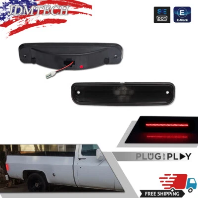 Smoke Red LED Rear Signal Side Marker Lights Pair for 73-80 Chevy GMC SUV Pickup - Image 1 of 4