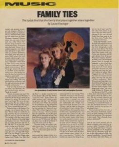 Judds The Interview/article 1987 - Picture 1 of 1