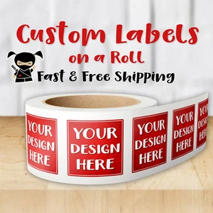 Custom Labels | Gloss or Matte Lamination | Your Logo or Design | Free Shipping - Picture 1 of 14