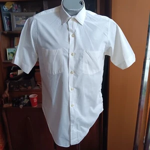 Small Men's Vintage Dress Shirt 15 Penneys Towncraft Button-Up Pima Cotton 60's - Imagen 1 de 7