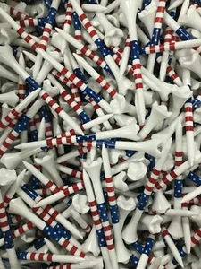 Pride Sports Evolution USA American Flag Stars & Stripes Golf Tees 3 1/4 New!! - Picture 1 of 1
