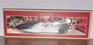 Portmeirion Spode Ceramic Handle Christmas Tree pattern Cake Slice Original Box - Picture 1 of 5