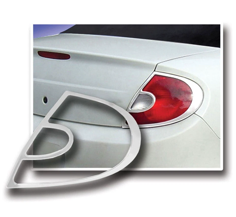 Bisel de cubierta de luz trasera cromada para Dodge Neon 2000-2002 Foto 1 de 1