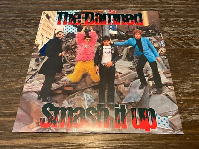 The Damned - "Smash It Up/Burglar" 7" (Vinyl, Chiswick) Red Vinyl - Image 1 of 2
