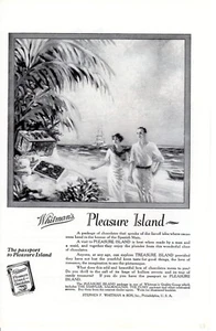 1924 Vintage print ad Whitman's Pleasure Island candy art Cantilever Shoes fash - Picture 1 of 2