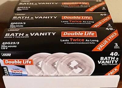 Feit ELECTRIC 40-Watt Bath & vanity bulbs 120v 40G25/3 (9 BULBS TOTAL) - Image 1 of 2