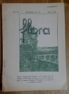 FLORA JOURNAL ECUADOR 1950 LIST OF WOODY PLANTS ORCHIDS MEDICINAL PLANTS - Imagen 1 de 16