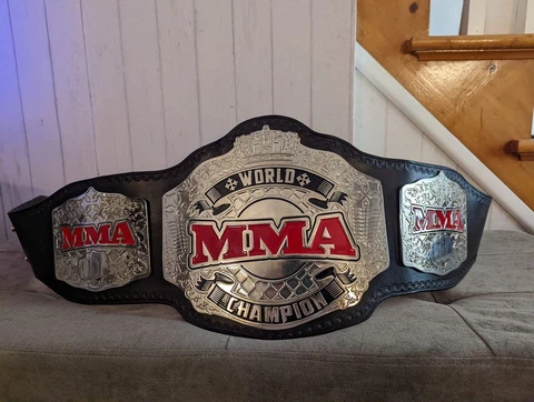 PREMIER WILDCAT MMA WRESTLING CHAMPIONSHIP BELT ADULT SIZE REPLICA Cover