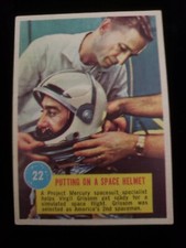 1963 POPSICLE SPACE ASTRONAUTS CARD TOPPS 22 Gus Grissom