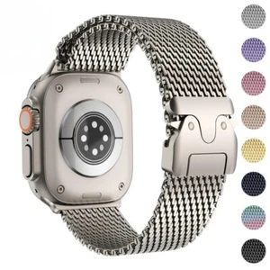Milanese Loop Strap for Apple Watch Ultra 2 band Bracelet iWatch series 10 9 SE3 - Picture 1 of 12