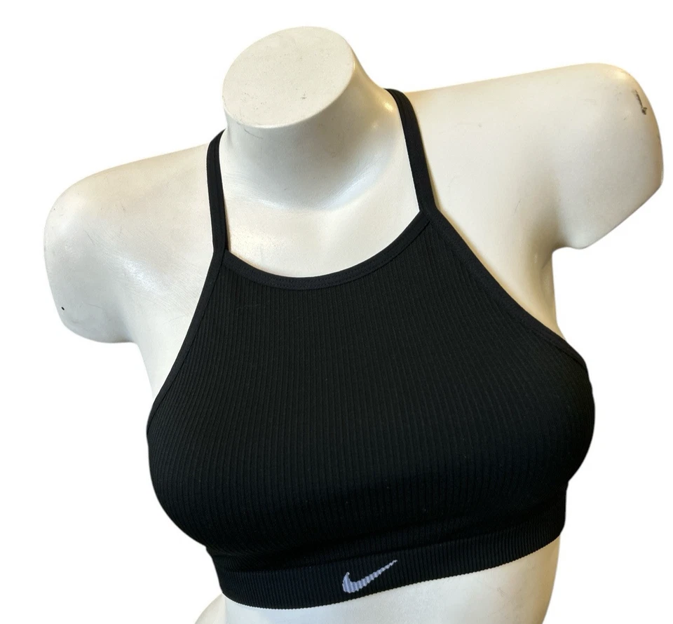 Nike Indy Sports Bra Seamless Ribbed Womens S Light-Support Non-Padded