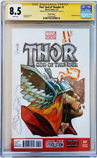 Thor: God of Thunder #1 2013 Signature Gradato Cgc 8.5 Signed Simone Bianchi