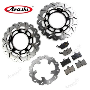 For Yamaha FZ8 /Fazer 8 800 2011-2015 Front Rear Brake Disc Rotor Brake Pads - Picture 1 of 11
