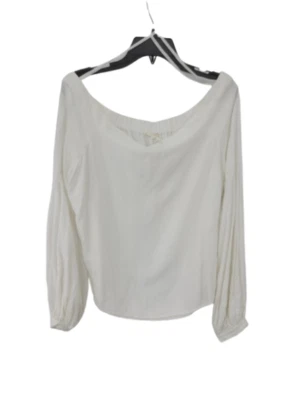 Floreat Anthropologie Top Mujer 12 Marfil Fuera del Hombro Linterna Manga Boho Foto 1 de 4