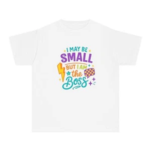 Youth Boss Tee - Fun Statement Shirt, Kids Clothing, Gift for Young [...] - Picture 1 of 58
