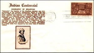 Scott 972 3 Cents Indian Centennial Crosby FDC - Erased Address Planty 972-31 - Picture 1 of 2