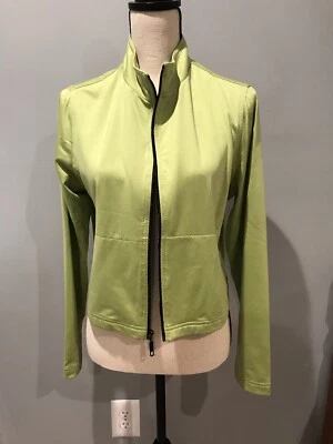 Tail Brand Ladies Green Athleisure LS Jacket W/Pockets Size M Full Zip - Image 1 of 4