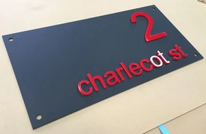 House Sign Modern Unique Custom Made Laser Cut Architectural - Picture 1 of 4