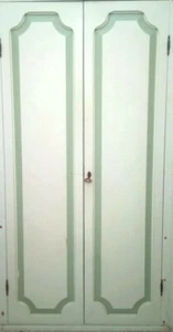 2 ANTE ANTICHE Armadio a MURO Laccato Cerniere Serratura Maniglie163x40/47 artig - Foto 1 di 12