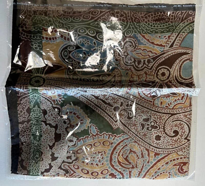 Nuevo en Paquete Bufanda de Seda Vintage OSCAR DE LA RENTA Marrón/Verdes BELLEZA Raro Encontrar 20-1/2" Foto 1 de 3