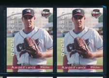 Lot (2) 2000 Grandstand #41 Aaron France Altoona Curve Player Lot (GF88) SWSW6