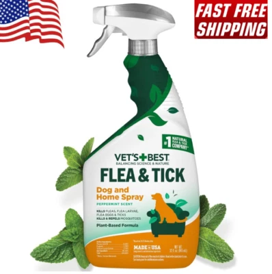 Vet's Best Flea and Tick Home Spray Flea Treatment for Cats 32oz - Image 1 of 4